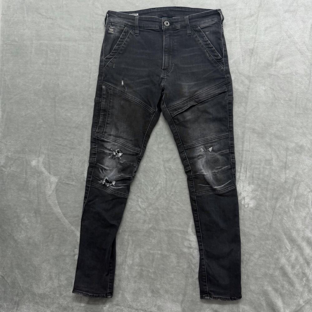 G-Star RAW Men’s Rackam 3D Skinny 29x30 (Fits 31x30) Black Jeans Stretch